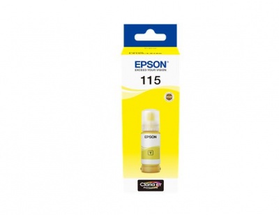 T07D44 Tinta, EcoTank L8160, L8180 nyomtatókhoz, EPSON, sárga, 70 ml